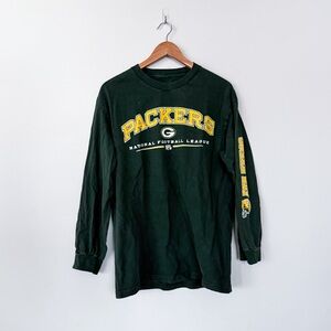 Vintage VTG 90s Green Bay Packers NFL Long Sleeve Graphic T-Shirt Tee Football